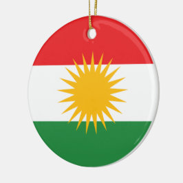 Adorno De Cerámica Bandera de Kurdistán