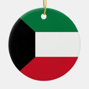 Adorno De Cerámica Bandera de Kuwait