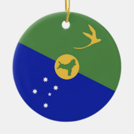 Adorno De Cerámica Bandera de la isla de los navidades