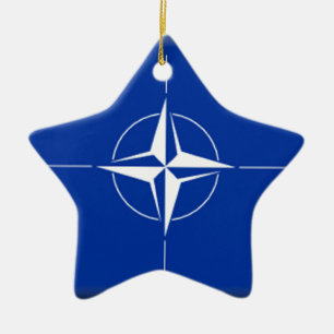 Adorno De Cerámica Bandera de la OTAN