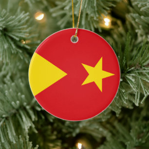 Adorno De Cerámica Bandera de la Región de Tigray