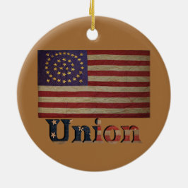 Adorno De Cerámica Bandera de la Unión de la Guerra Civil ✨ historia 