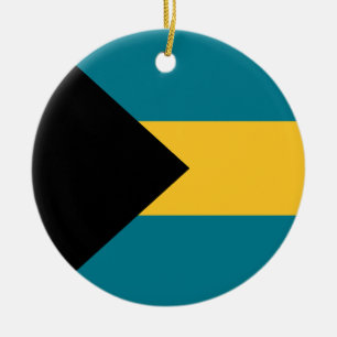 Adorno De Cerámica Bandera de las Bahamas