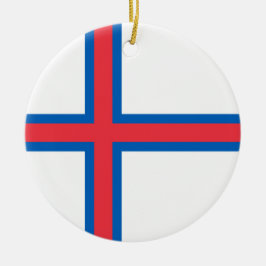 Adorno De Cerámica Bandera de las Islas Feroe