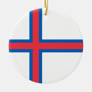 Adorno De Cerámica Bandera de las Islas Feroe