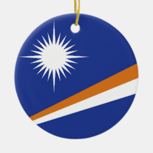 Adorno De Cerámica Bandera de las Islas Marshall
