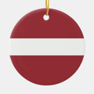 Adorno De Cerámica Bandera de Letonia