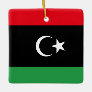 Adorno De Cerámica Bandera de Libia (Libia)