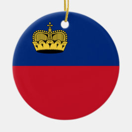 Adorno De Cerámica Bandera de Liechtenstein