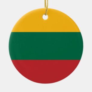 Adorno De Cerámica Bandera de Lituania