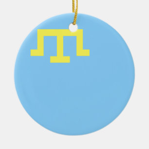 Adorno De Cerámica Bandera de los tártaros de Crimea