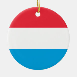 Adorno De Cerámica Bandera de Luxemburgo