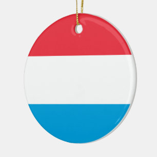 Adorno De Cerámica Bandera de Luxemburgo