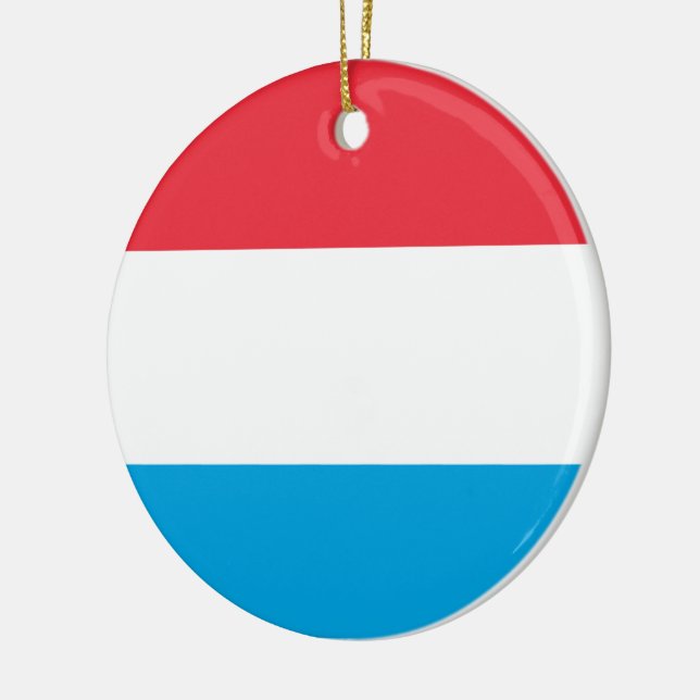 Adorno De Cerámica Bandera de Luxemburgo (Izquierda)