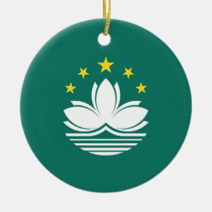 Adorno De Cerámica Bandera de Macao