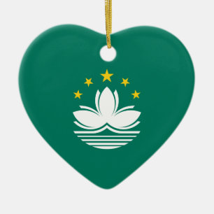 Adorno De Cerámica Bandera de Macao