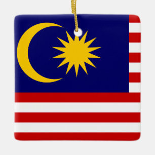 Adorno De Cerámica Bandera de Malasia