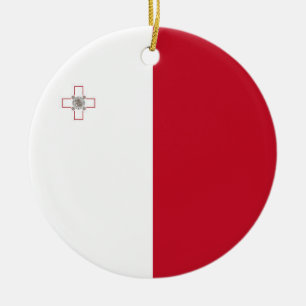Adorno De Cerámica Bandera de Malta