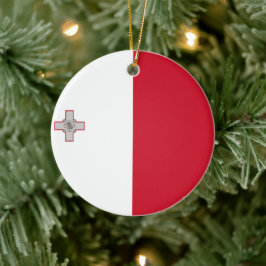 Adorno De Cerámica Bandera de Malta
