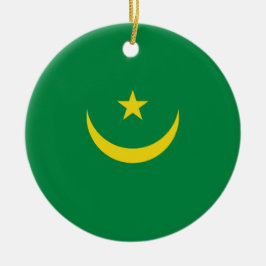 Adorno De Cerámica Bandera de Mauritania