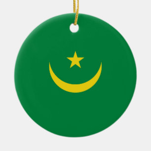 Adorno De Cerámica bandera de Mauritania