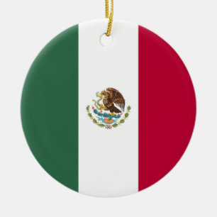 Adorno De Cerámica Bandera de México