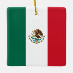 Adorno De Cerámica Bandera de México (México)