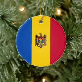 Adorno De Cerámica Bandera de Moldavia