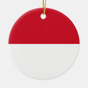 Adorno De Cerámica Bandera de Mónaco