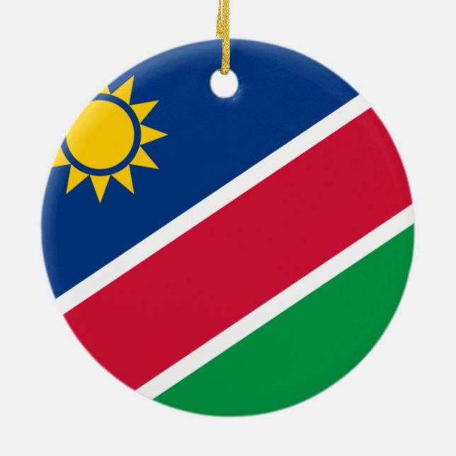 Adorno De Cerámica Bandera de Namibia (Atrás)