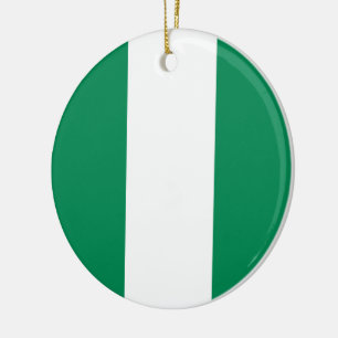 Adorno De Cerámica Bandera de Nigeria