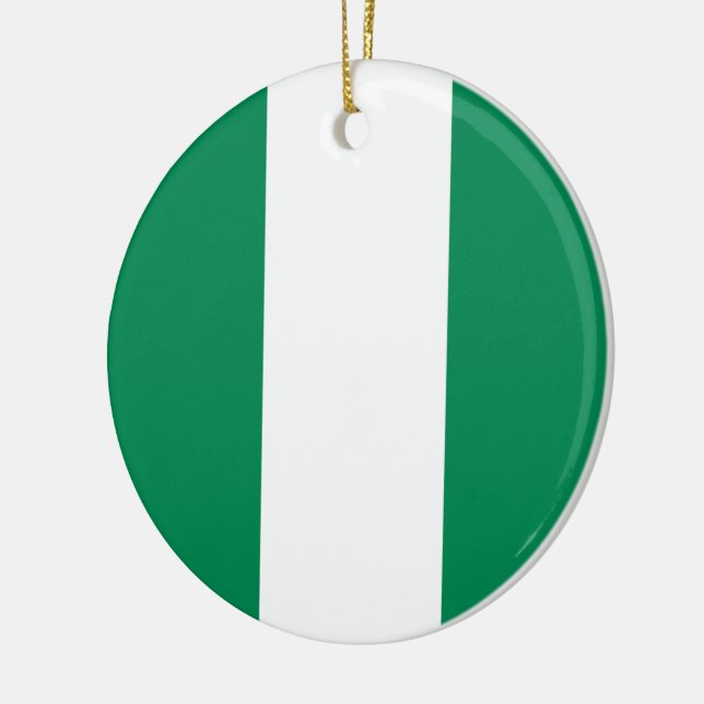 Adorno De Cerámica Bandera de Nigeria (Izquierda)