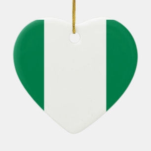 Adorno De Cerámica Bandera de Nigeria