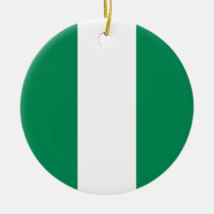 Adorno De Cerámica Bandera de Nigeria