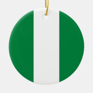 Adorno De Cerámica Bandera de Nigeria