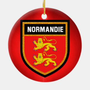 Adorno De Cerámica Bandera de Normandía