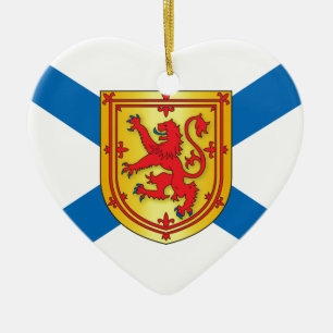 Adorno De Cerámica Bandera de Nueva Escocia