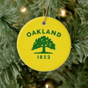 Adorno De Cerámica Bandera de Oakland (California)