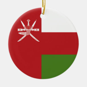 Adorno De Cerámica Bandera de Omán