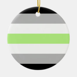 Adorno De Cerámica Bandera de orgullo Agender
