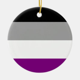 Adorno De Cerámica Bandera de Orgullo Asexual