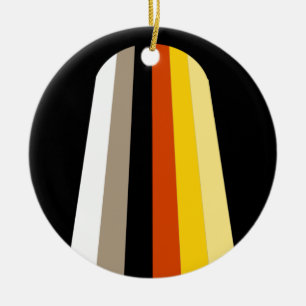Adorno De Cerámica Bandera de Orgullo de Cabello Largo
