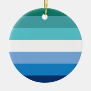 Adorno De Cerámica Bandera de Orgullo Gay Masculino