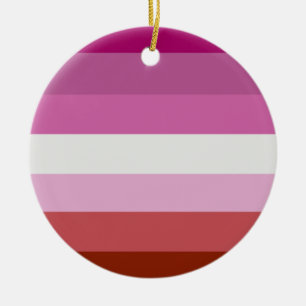 Adorno De Cerámica Bandera de Orgullo Lésbico (Origen)