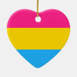 Adorno De Cerámica Bandera de Orgullo Pansexual