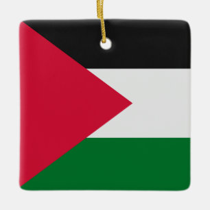 Adorno De Cerámica Bandera de Palestina