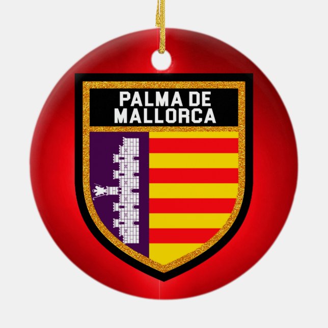 Adorno De Cerámica Bandera de Palma de Mallorca (Atrás)
