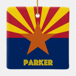Adorno De Cerámica Bandera de Parker AZ