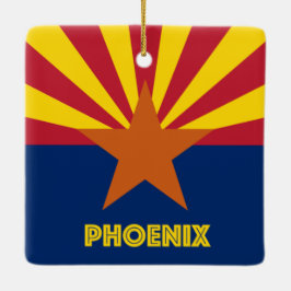 Adorno De Cerámica Bandera de Phoenix AZ