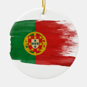 Adorno De Cerámica Bandera de Portugal